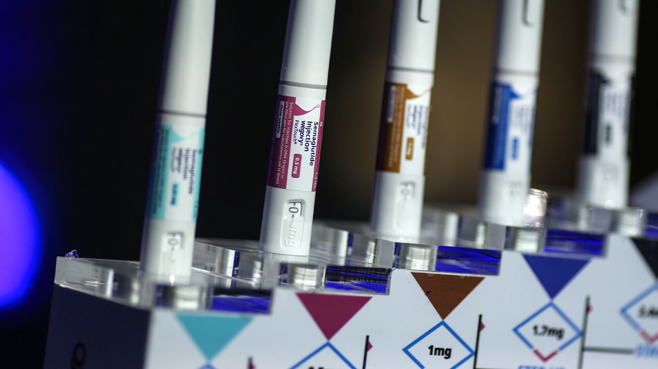 Close up of Ozempic injectable pens