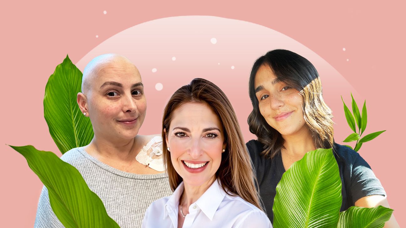 Three breast cancer survivors share their stories. From left: Natalia Socorro, Danielle Lindner, and Stephanie Rico Masterson.