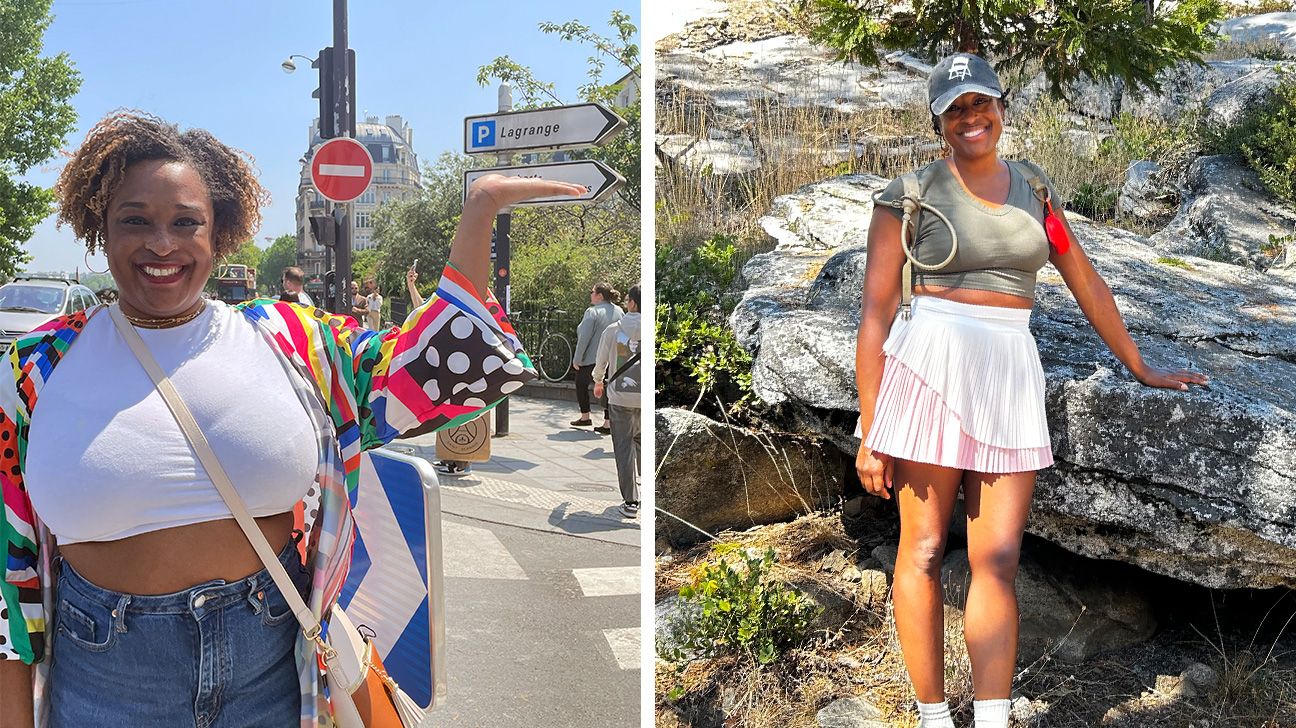 Author Kristen Reed's before and after pictures for her GLP-1 weight loss journey